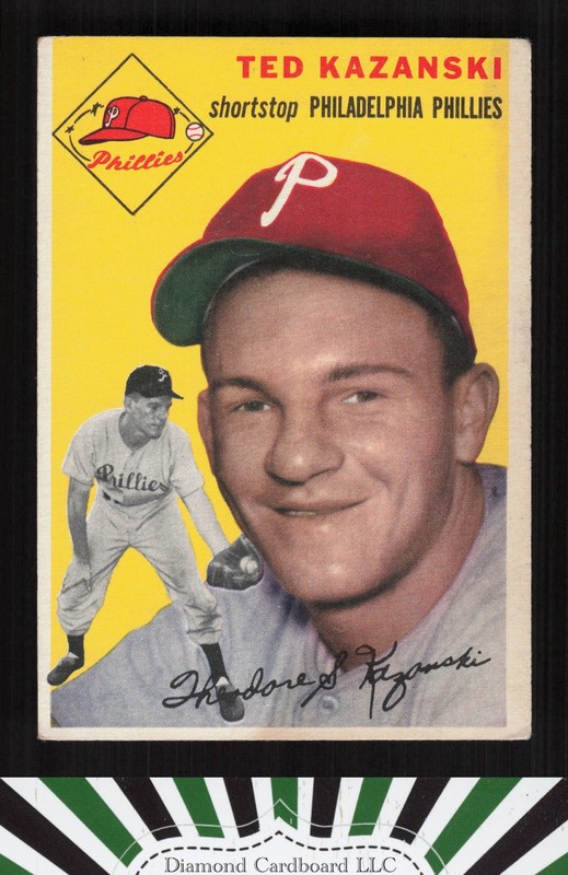 1954 Topps #78 Ted Kazanski VGEX o, front