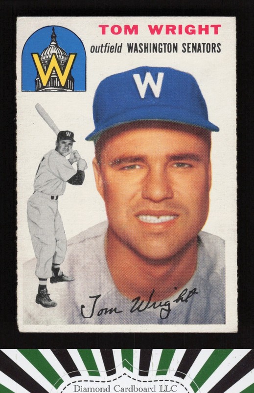 1954 Topps #140 Tom Wright VGEX i, front