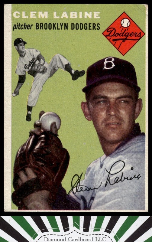 1954 Topps #121 Clem Labine GD+ h, front