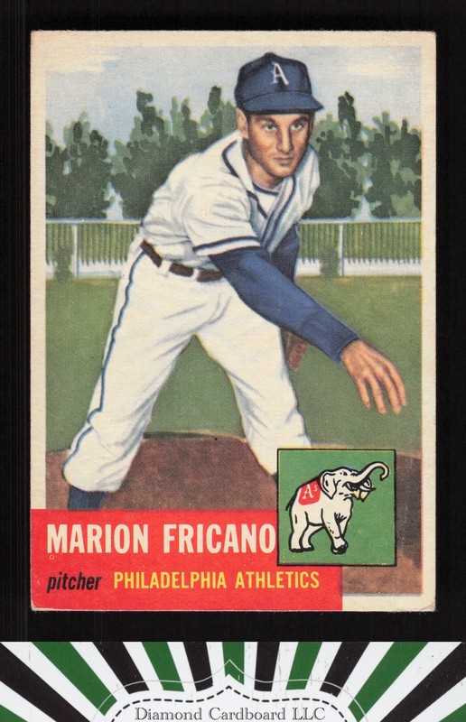 1953 Topps #199 Marion Fricano VGEX [CENTERED] e, front