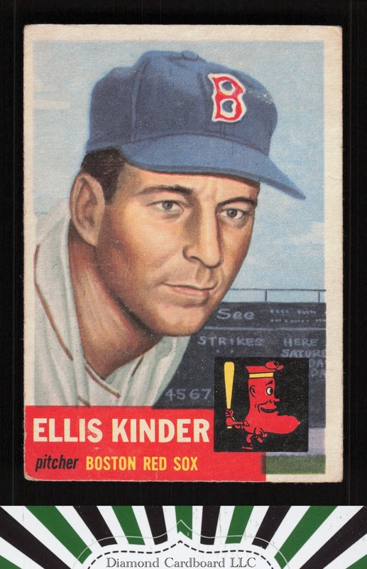 1953 Topps #44a Ellis Kinder VG c, front