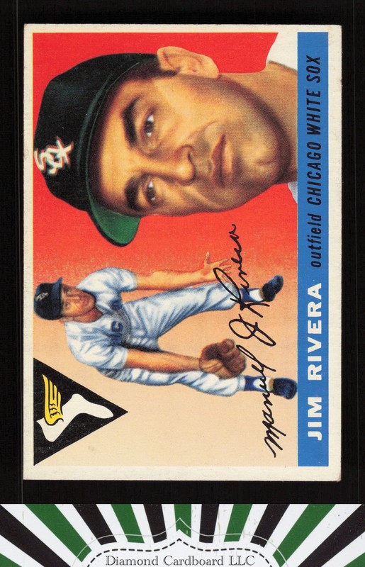 1955 Topps #58 Jim Rivera VGEX l, front
