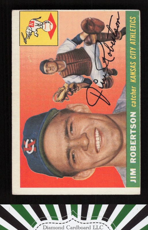 1955 Topps #177 Jim Robertson VGEX a, front