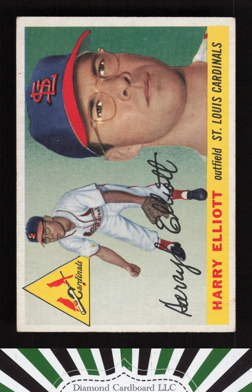 1955 Topps #137 Harry Elliott VGEX m, front