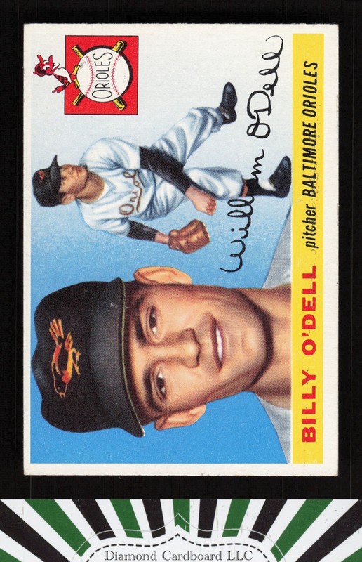 1955 Topps #57 Billy O'Dell VGEX j, front