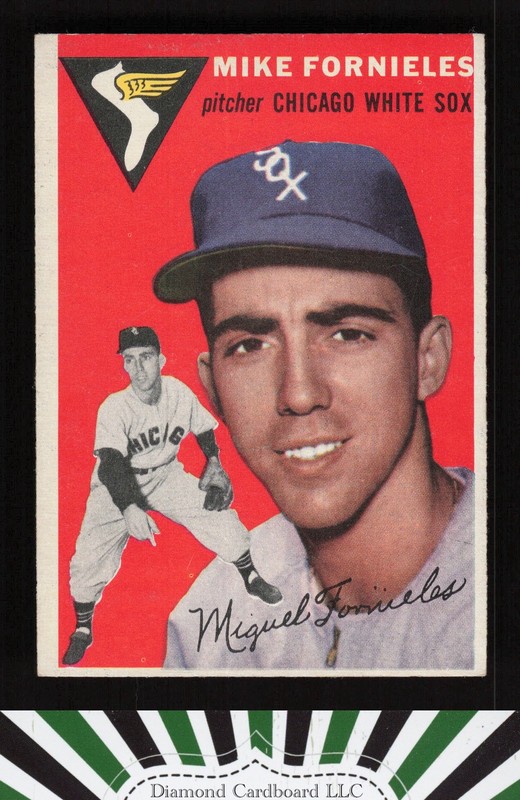 1954 Topps #154 Mike Fornieles VGEX k, front