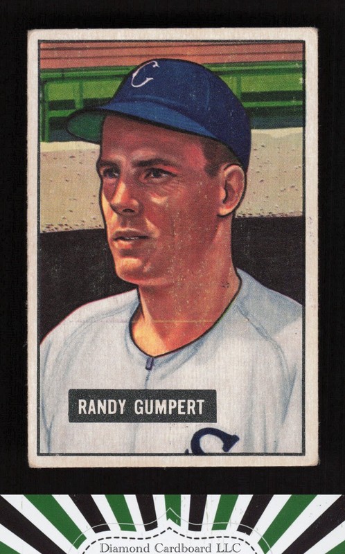1951 Bowman #59 Randy Gumpert VG+, front