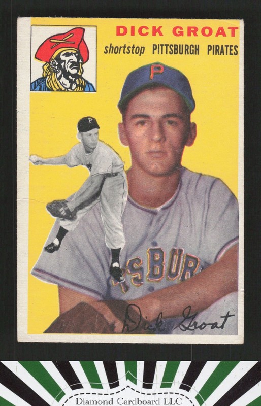 1954 Topps #43 Dick Groat VG g, front