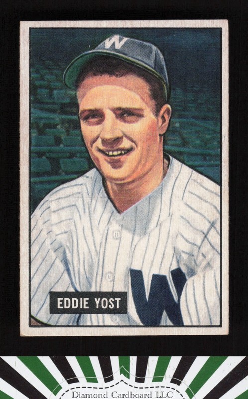 1951 Bowman #41 Eddie Yost VGEX+, front