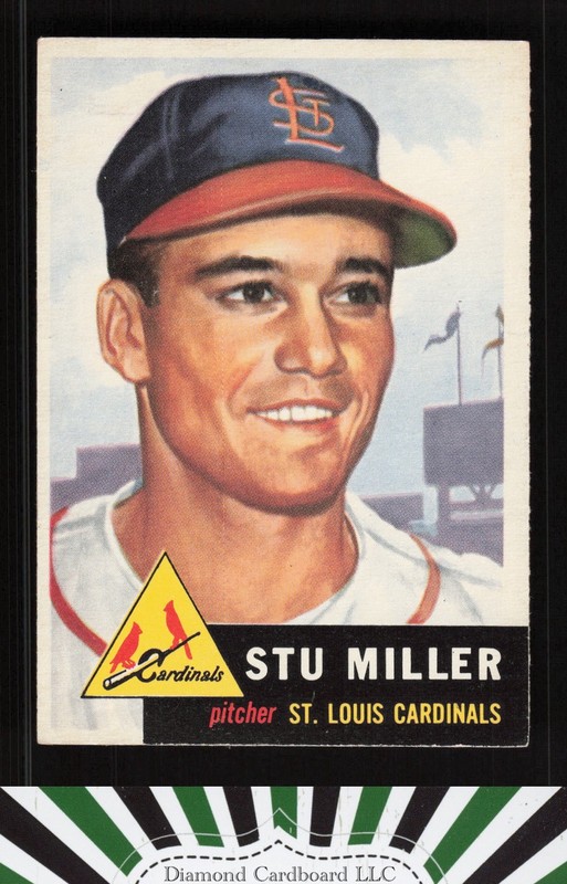 1953 Topps #183 Stu Miller EXMT f, front