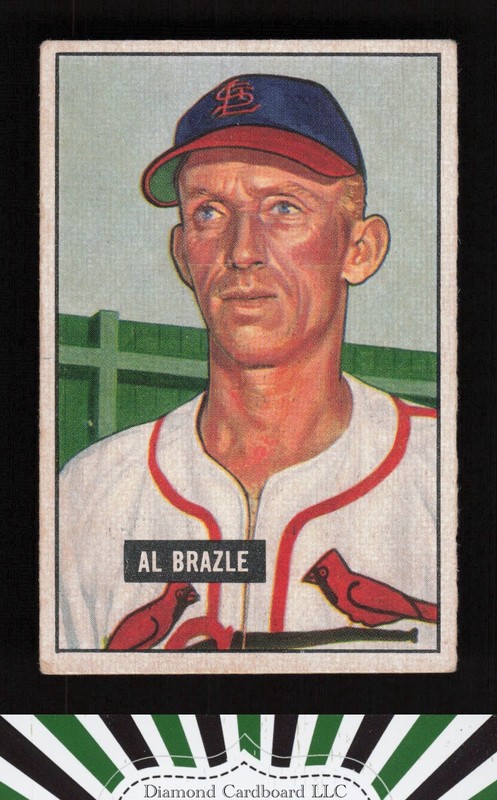 1951 Bowman #157 Al Brazle GD+, front