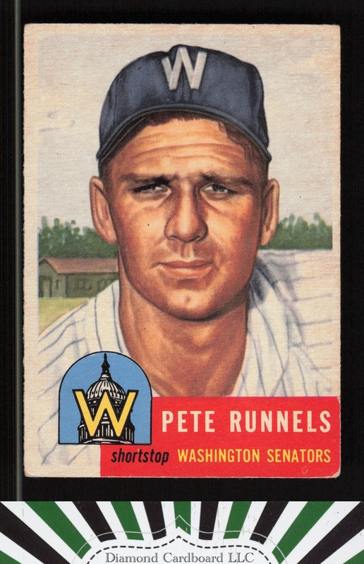 1953 Topps #219 Pete Runnels VG+ f, front