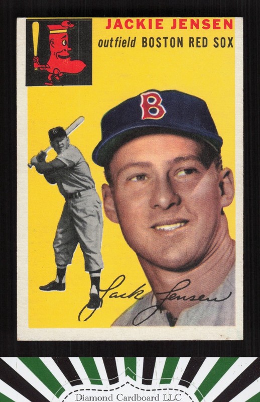 1954 Topps #80 Jackie Jensen VGEX+ c, front