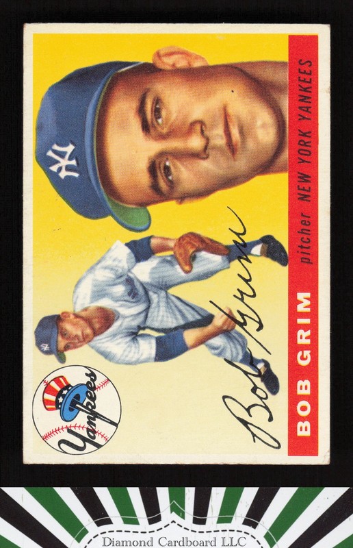 1955 Topps #80 Bob Grim VGEX [GOOD CENTERING] h, front