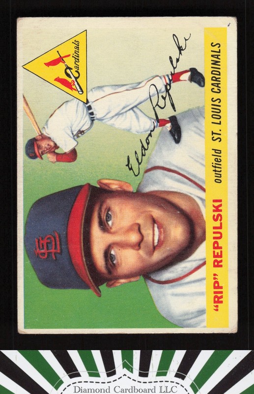 1955 Topps #55 Rip Repulski GD+ j, front