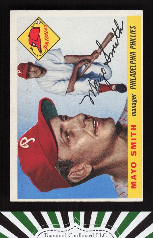1955 Topps #130 Mayo Smith VGEX n, front