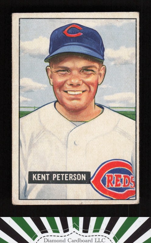 1951 Bowman #215 Kent Peterson VG, front