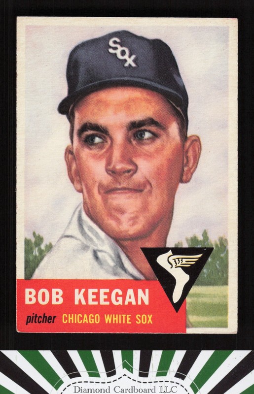 1953 Topps #196 Bob Keegan EX i, front