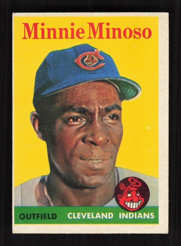 1958 Topps #295 Minnie Minoso VGEX d, front