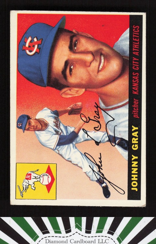 1955 Topps #101 Johnny Gray VGEX k, front