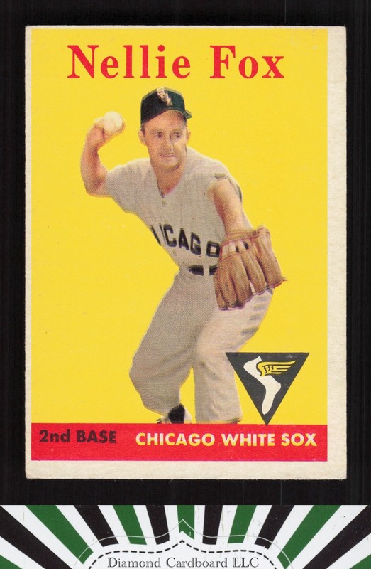 1958 Topps #400 Nellie Fox VGEX h, front