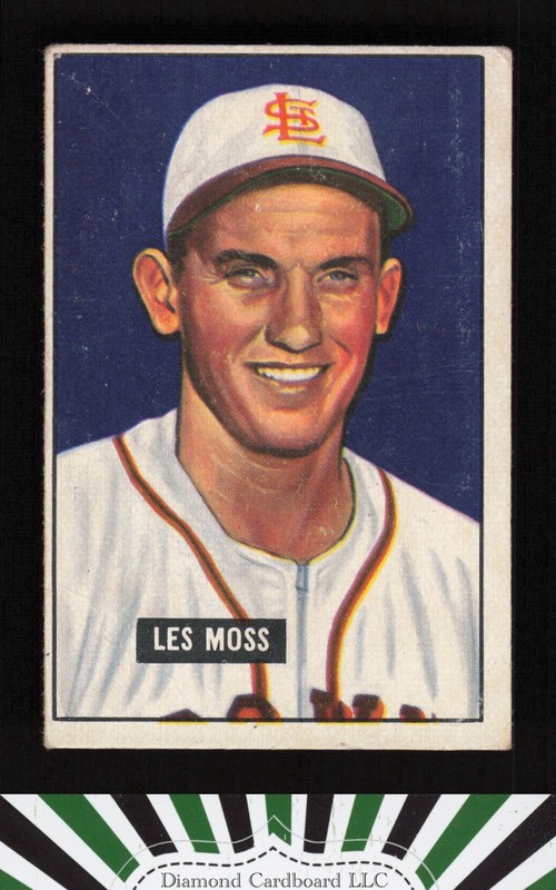 1951 Bowman #210 Les Moss VG, front