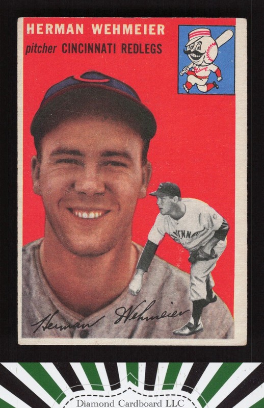 1954 Topps #162 Herman Wehmeier VGEX f, front