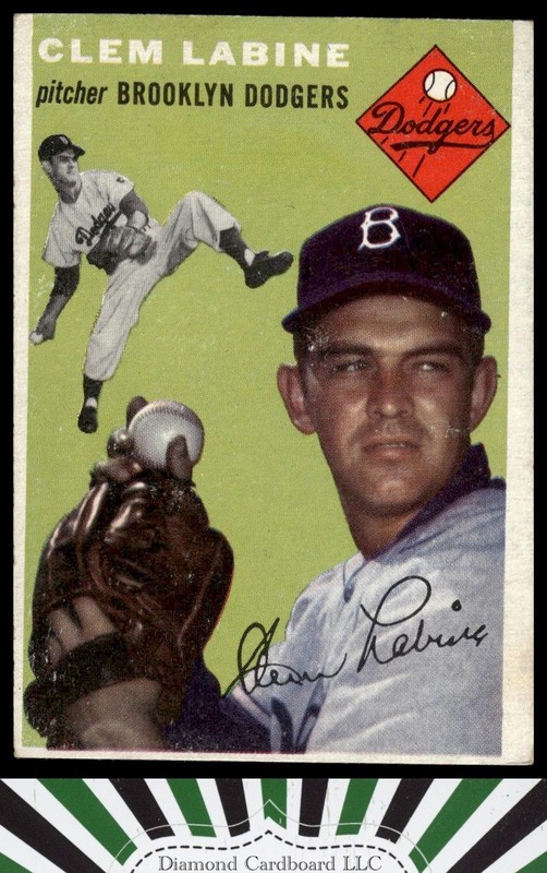 1954 Topps #121 Clem Labine VG m, front