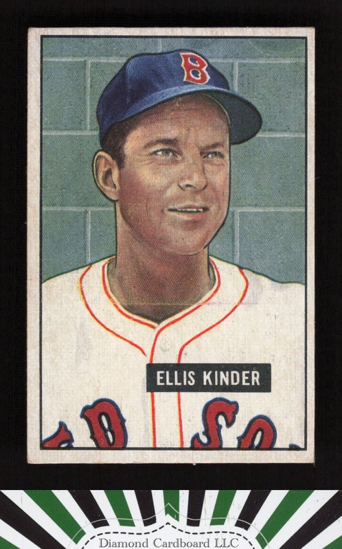 1951 Bowman #128 Ellis Kinder VGEX, front
