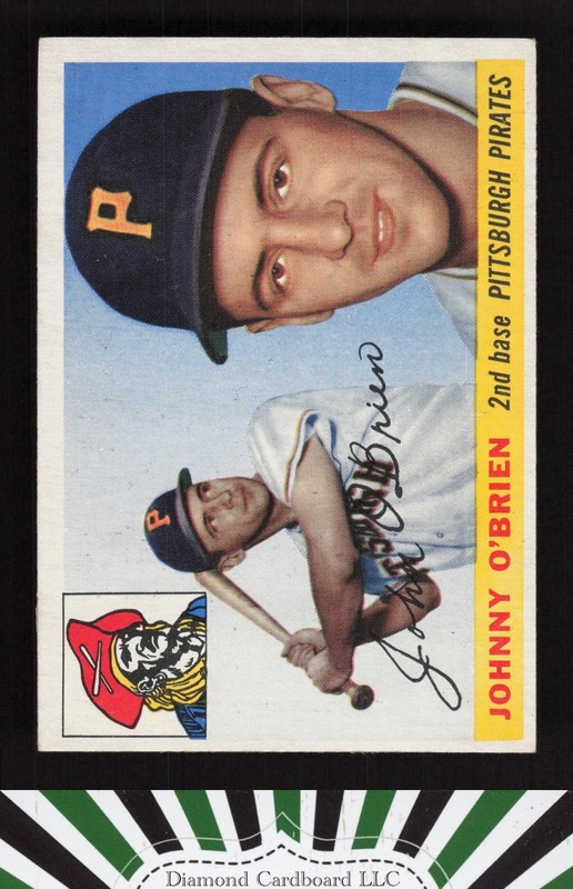 1955 Topps #135 Johnny O'Brien EX g, front