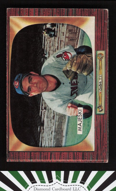 1955 Bowman #127 Hank Majeski VGEX, front