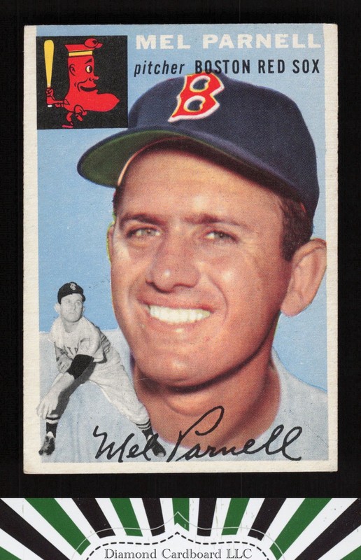 1954 Topps #40 Mel Parnell EX d, front
