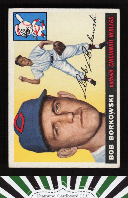1955 Topps #74 Bob Borkowski VGEX+ j, front