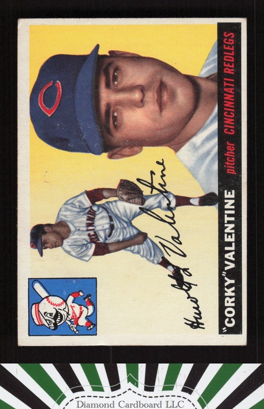 1955 Topps #44 Corky Valentine VGEX e, front