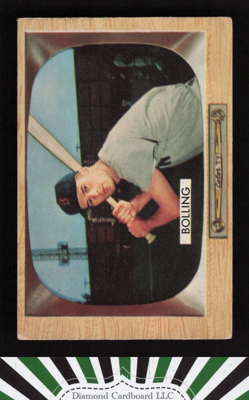 1955 Bowman #48 Milt Bolling VGEX, front