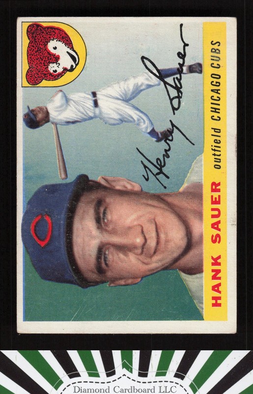 1955 Topps #45 Hank Sauer VG a, front