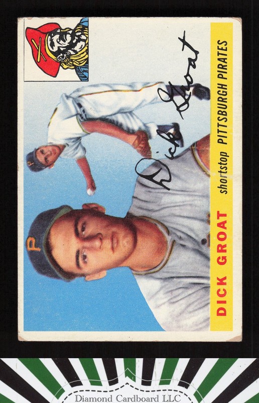 1955 Topps #26 Dick Groat GD+ b, front