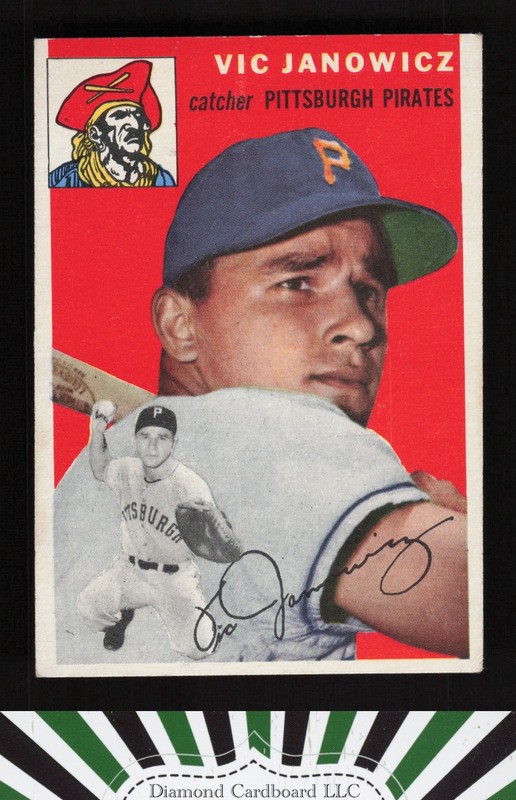1954 Topps #16 Vic Janowicz VGEX+ d, front