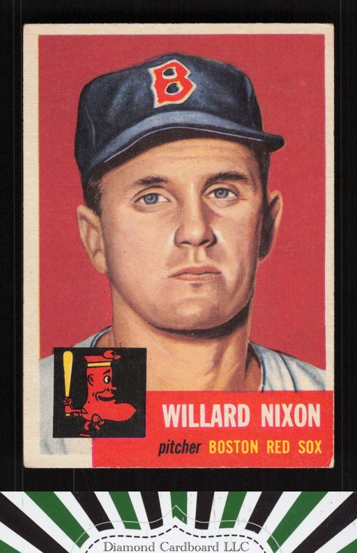 1953 Topps #30 Willard Nixon VGEX j, front