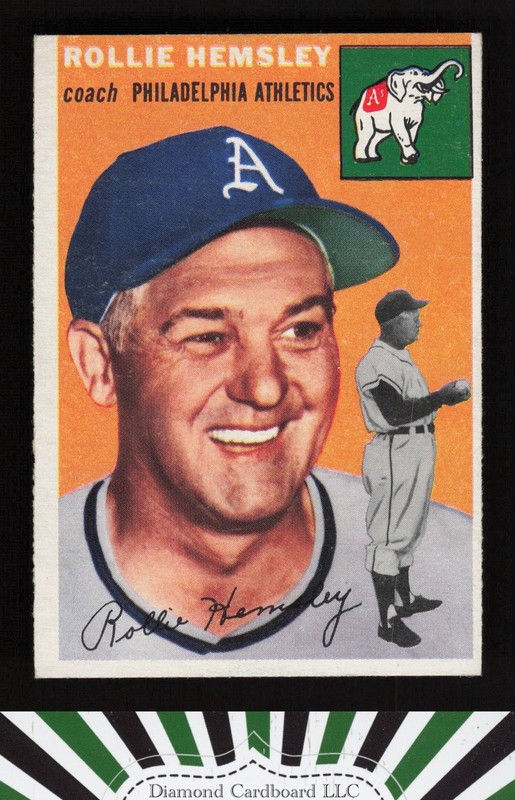 1954 Topps #143 Rollie Hemsley VGEX e, front