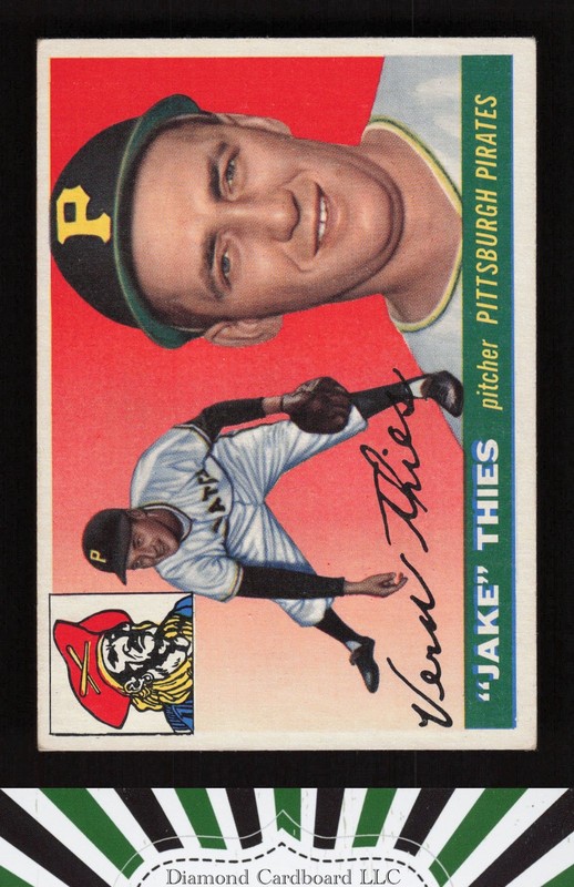 1955 Topps #12 Jake Thies VGEX+ h, front