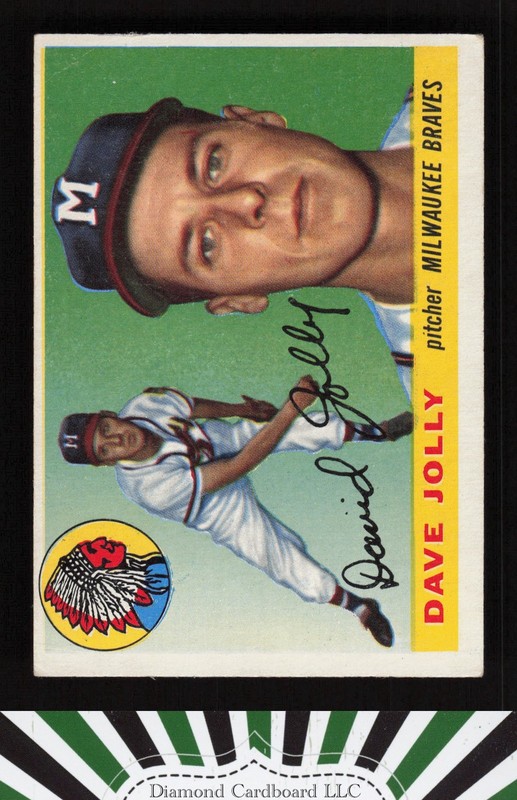 1955 Topps #35 Dave Jolly VG+ j, front
