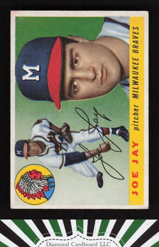 1955 Topps #134 Joe Jay VGEX d, front
