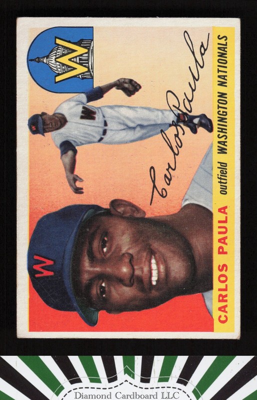 1955 Topps #97 Carlos Paula VGEX j, front