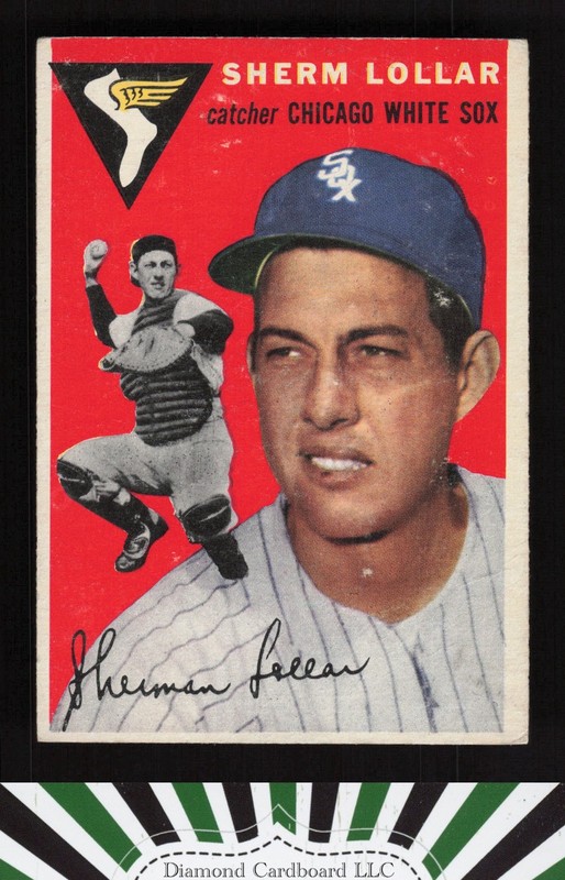 1954 Topps #39 Sherm Lollar GD a, front