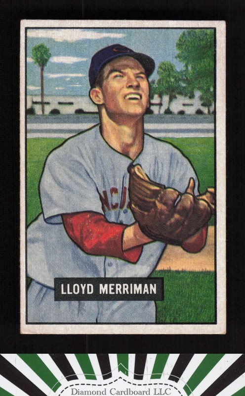 1951 Bowman #72 Lloyd Merriman VGEX, front