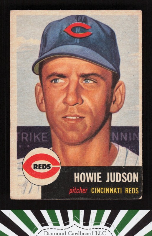 1953 Topps #12 Howie Judson VG c, front