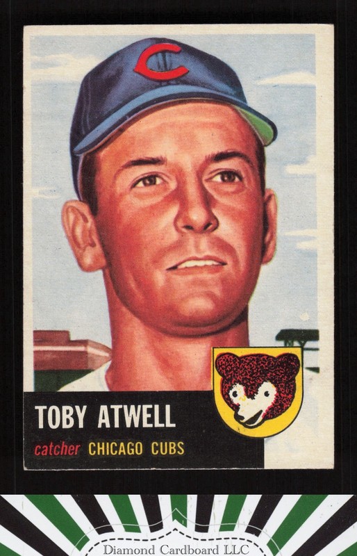 1953 Topps #23 Toby Atwell VGEX+ h, front