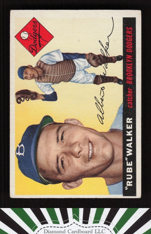 1955 Topps #108 "Rube" Walker VGEX f, front