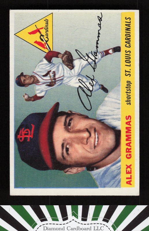 1955 Topps #21 Alex Grammas VGEX+ j, front